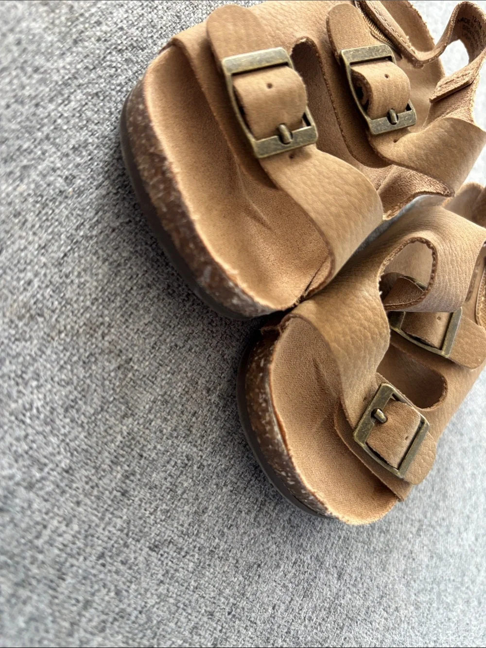 Old Navy Brown Kids' Triple Buckle Sandals